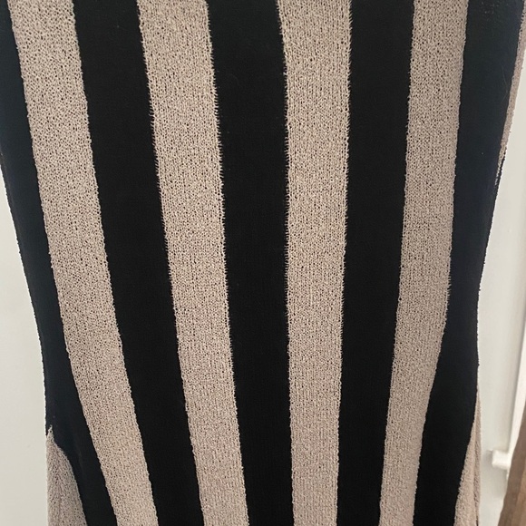 Able Black and Cream Striped Maxi Dress - Picture 8 of 8